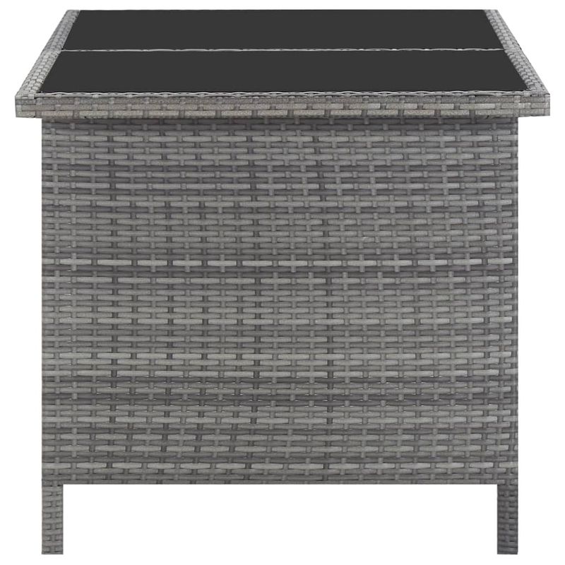 Casa si Gradina/Gradina si terasa/Mobilier exterior/Seturi mobila gradina - Set mobilier de exterior cu perne, 5 piese, gri, poliratan - Infinity.ro