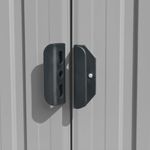 Casa si Gradina - Gradina si terasa - Casute de gradina - Sopron de gradina, gri, 257x990x181 cm, otel galvanizat - Infinity.ro