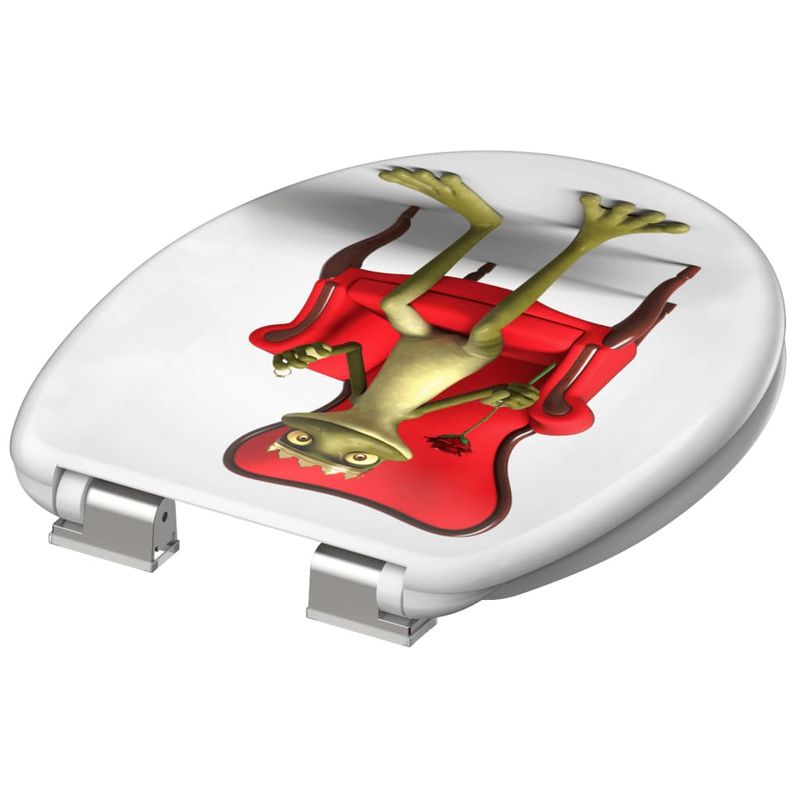 Casa si Gradina - Sanitare - Obiecte sanitare - Vase de toaleta - SCHUTTE Scaun de toaleta cu inchidere silentioasa „FROG KING” - Infinity.ro