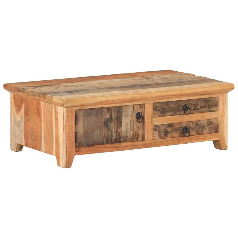 Casa si Gradina - Mobilier - Mese si birouri - Masute de cafea - Masa de cafea, 90 x 50 x 31 cm, lemn masiv reciclat - Infinity.ro