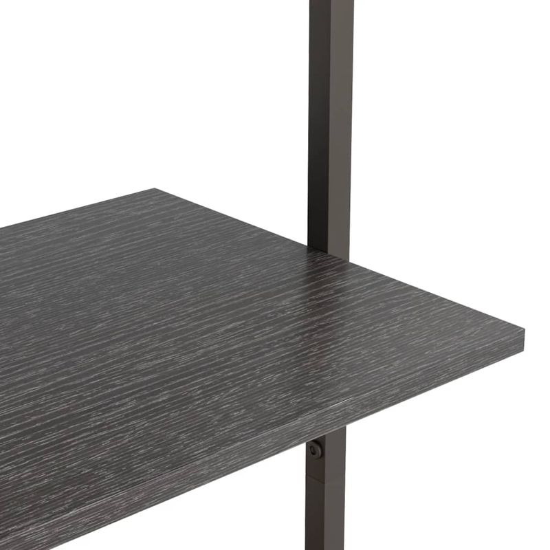 Casa si Gradina - Mobilier - Biblioteci si rafturi - Biblioteci - Raft sprijinit, cu 4 niveluri, negru, 64x35x152,5 cm - Infinity.ro
