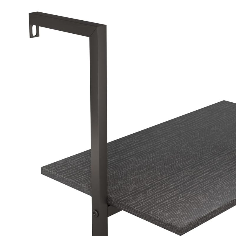 Casa si Gradina - Mobilier - Biblioteci si rafturi - Biblioteci - Raft sprijinit, cu 4 niveluri, negru, 64x35x152,5 cm - Infinity.ro