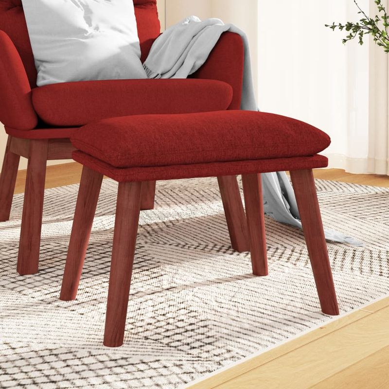 Casa si Gradina - Mobilier - Scaune si fotolii - Tabureti - Taburet, rosu vin, 45x29,5x35 cm, material textil - Infinity.ro