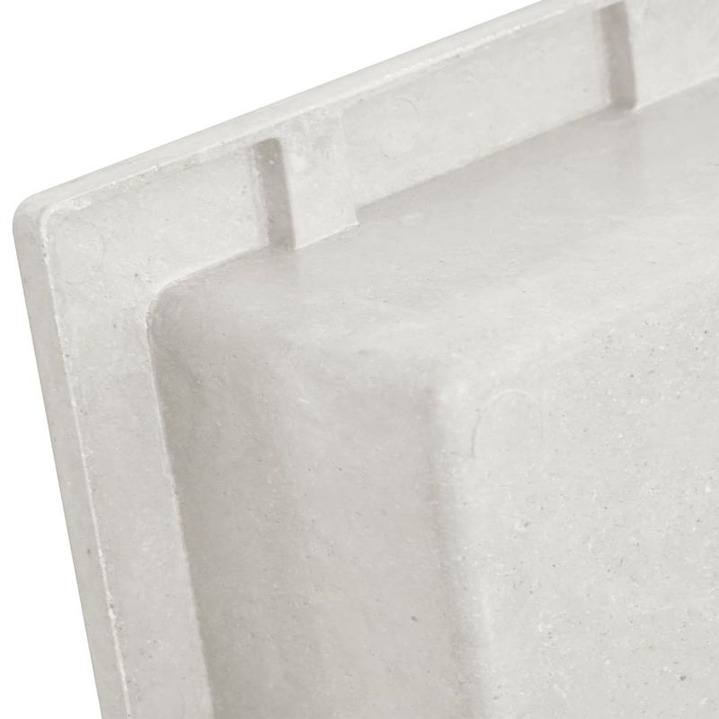 Casa si Gradina - Mobilier - Mobilier baie - Etajere baie - Nisa de dus, alb mat, 41x51x10 cm - Infinity.ro