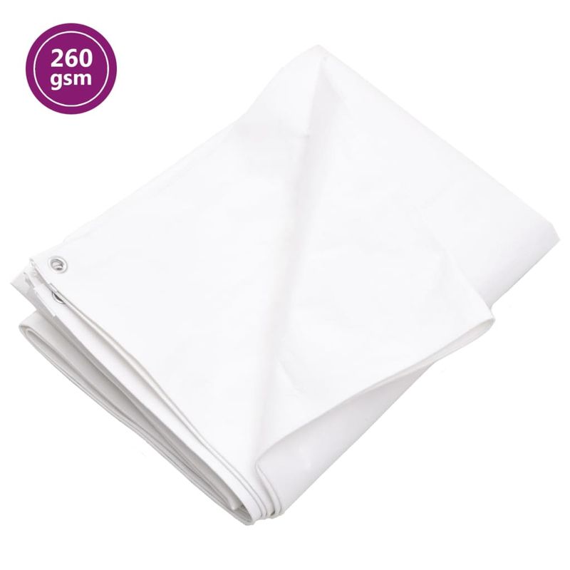 Casa si Gradina - Gradina si terasa - Umbrele si pavilioane - Pavilioane - Prelata 260 g/m², alb, 6x6 m, HDPE - Infinity.ro