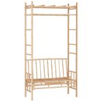 Casa si Gradina - Gradina si terasa - Mobilier exterior - Bancute de gradina - Banca de gradina cu pergola, 116 cm, bambus - Infinity.ro