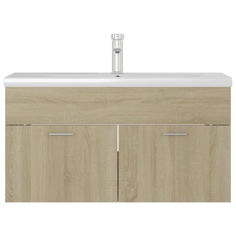 Casa si Gradina - Mobilier - Mobilier baie - Comode baie - Dulap cu chiuveta incorporata, stejar sonoma, lemn prelucrat - Infinity.ro