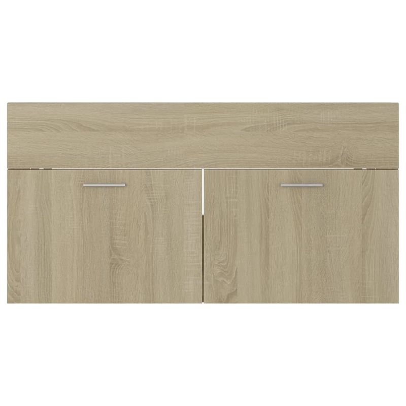Casa si Gradina - Mobilier - Mobilier baie - Comode baie - Dulap cu chiuveta incorporata, stejar sonoma, lemn prelucrat - Infinity.ro