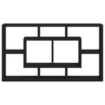 Casa si Gradina - Mobilier - Biblioteci si rafturi - Rafturi - Raft prezentare suspendat pe perete 8 compartimente, negru - Infinity.ro