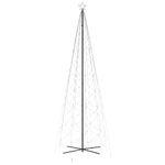 Casa si Gradina - Decoratiuni - Decoratiuni de sezon - Brad de Craciun conic, 1400 LED-uri, alb rece, 160x500 cm - Infinity.ro