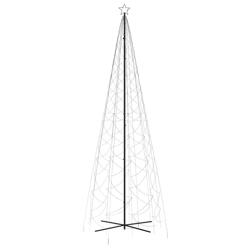 Casa si Gradina - Decoratiuni - Decoratiuni de sezon - Brad de Craciun conic, 1400 LED-uri, alb rece, 160x500 cm - Infinity.ro
