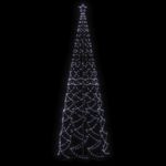 Casa si Gradina - Decoratiuni - Decoratiuni de sezon - Brad de Craciun conic, 1400 LED-uri, alb rece, 160x500 cm - Infinity.ro