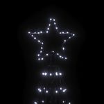 Casa si Gradina - Decoratiuni - Decoratiuni de sezon - Brad de Craciun conic, 1400 LED-uri, alb rece, 160x500 cm - Infinity.ro