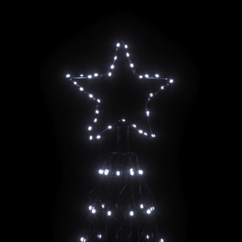 Casa si Gradina - Decoratiuni - Decoratiuni de sezon - Brad de Craciun conic, 1400 LED-uri, alb rece, 160x500 cm - Infinity.ro