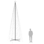 Casa si Gradina - Decoratiuni - Decoratiuni de sezon - Brad de Craciun conic, 1400 LED-uri, alb rece, 160x500 cm - Infinity.ro