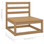 Casa si Gradina - Gradina si terasa - Mobilier exterior - Seturi mobila gradina - Set mobilier de gradina, 9 piese, maro miere, lemn masiv de pin - Infinity.ro