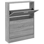 Casa si Gradina - Mobilier - Organizare si depozitare - Organizator incaltaminte - Pantofar, gri sonoma, 59x17x81 cm, lemn prelucrat - Infinity.ro