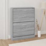 Casa si Gradina - Mobilier - Organizare si depozitare - Organizator incaltaminte - Pantofar, gri sonoma, 59x17x81 cm, lemn prelucrat - Infinity.ro