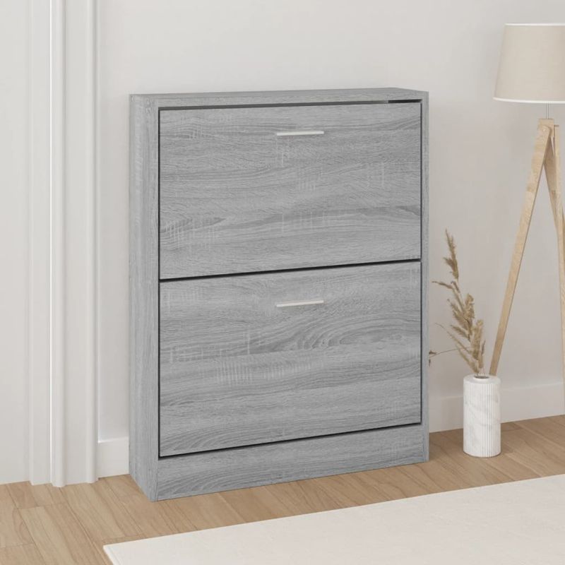 Casa si Gradina - Mobilier - Organizare si depozitare - Organizator incaltaminte - Pantofar, gri sonoma, 59x17x81 cm, lemn prelucrat - Infinity.ro