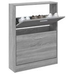Casa si Gradina - Mobilier - Organizare si depozitare - Organizator incaltaminte - Pantofar, gri sonoma, 59x17x81 cm, lemn prelucrat - Infinity.ro