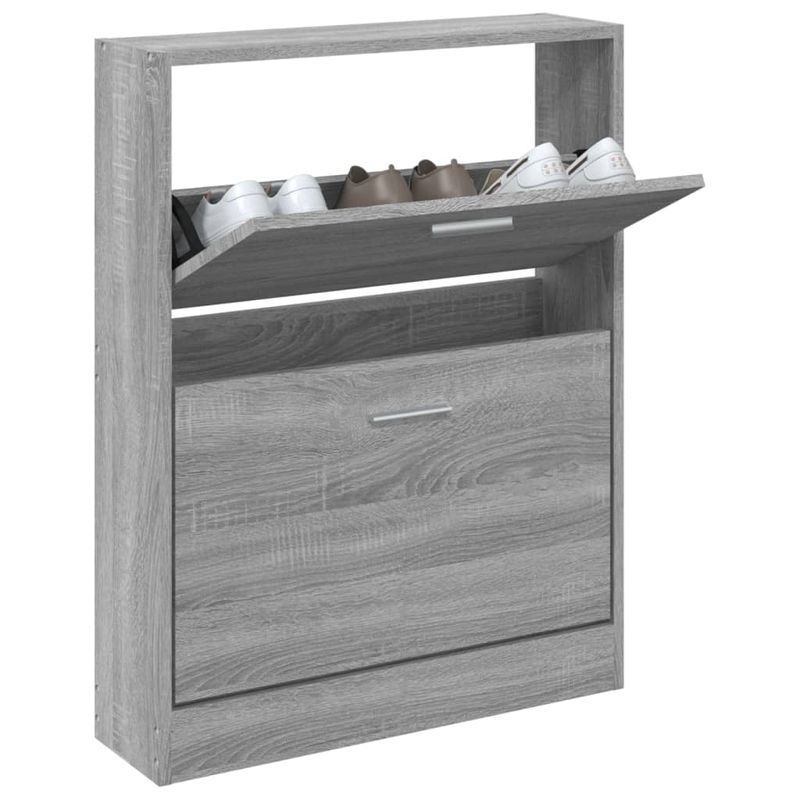 Casa si Gradina - Mobilier - Organizare si depozitare - Organizator incaltaminte - Pantofar, gri sonoma, 59x17x81 cm, lemn prelucrat - Infinity.ro