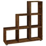 Casa si Gradina - Mobilier - Biblioteci si rafturi - Biblioteci - Biblioteca in trepte, stejar fumuriu, 107 cm, lemn compozit - Infinity.ro