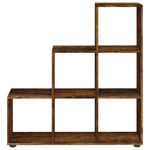 Casa si Gradina - Mobilier - Biblioteci si rafturi - Biblioteci - Biblioteca in trepte, stejar fumuriu, 107 cm, lemn compozit - Infinity.ro