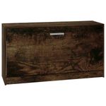 Casa si Gradina - Mobilier - Organizare si depozitare - Organizator incaltaminte - Banca pentru pantofi stejar fumuriu 80x24x45 cm lemn prelucrat - Infinity.ro