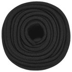 Casa si Gradina - Constructii - Feronerie si accesorii - Sfoara si lanturi - Franghie de barca, negru complet, 12 mm, 100 m, polipropilena - Infinity.ro