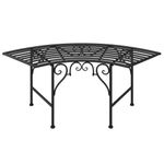 Casa si Gradina - Gradina si terasa - Mobilier exterior - Bancute de gradina - Banca de copac, negru, 113 cm, otel - Infinity.ro