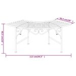 Casa si Gradina - Gradina si terasa - Mobilier exterior - Bancute de gradina - Banca de copac, negru, 113 cm, otel - Infinity.ro