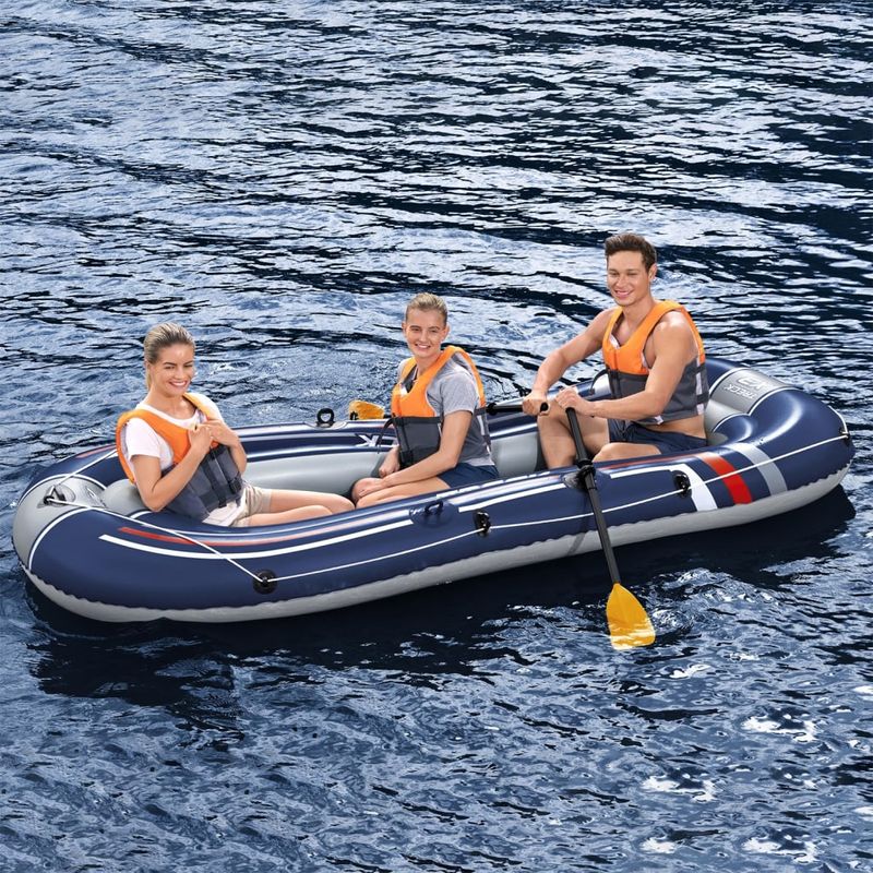 Sport si Outdoor - Sporturi acvatice - Rafting, caiac si canoe - Bestway Barca gonflabila Hydro-Force Treck X3, 307x126 cm - Infinity.ro