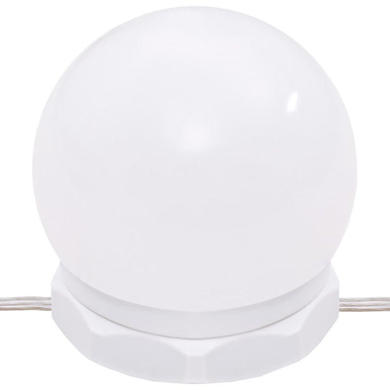Casa si Gradina - Mobilier - Comode si corpuri - Masute de toaleta - Set de masuta de toaleta cu LED, stejar sonoma, lemn prelucrat - Infinity.ro