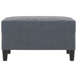 Casa si Gradina - Mobilier - Scaune si fotolii - Tabureti - Taburet, gri inchis, 70x55x41 cm, catifea - Infinity.ro