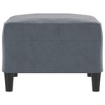 Casa si Gradina - Mobilier - Scaune si fotolii - Tabureti - Taburet, gri inchis, 70x55x41 cm, catifea - Infinity.ro