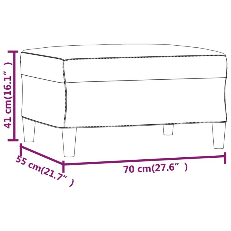 Casa si Gradina - Mobilier - Scaune si fotolii - Tabureti - Taburet, gri inchis, 70x55x41 cm, catifea - Infinity.ro