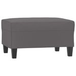 Casa si Gradina - Mobilier - Scaune si fotolii - Tabureti - Taburet, gri, 70x55x41 cm, piele ecologica - Infinity.ro