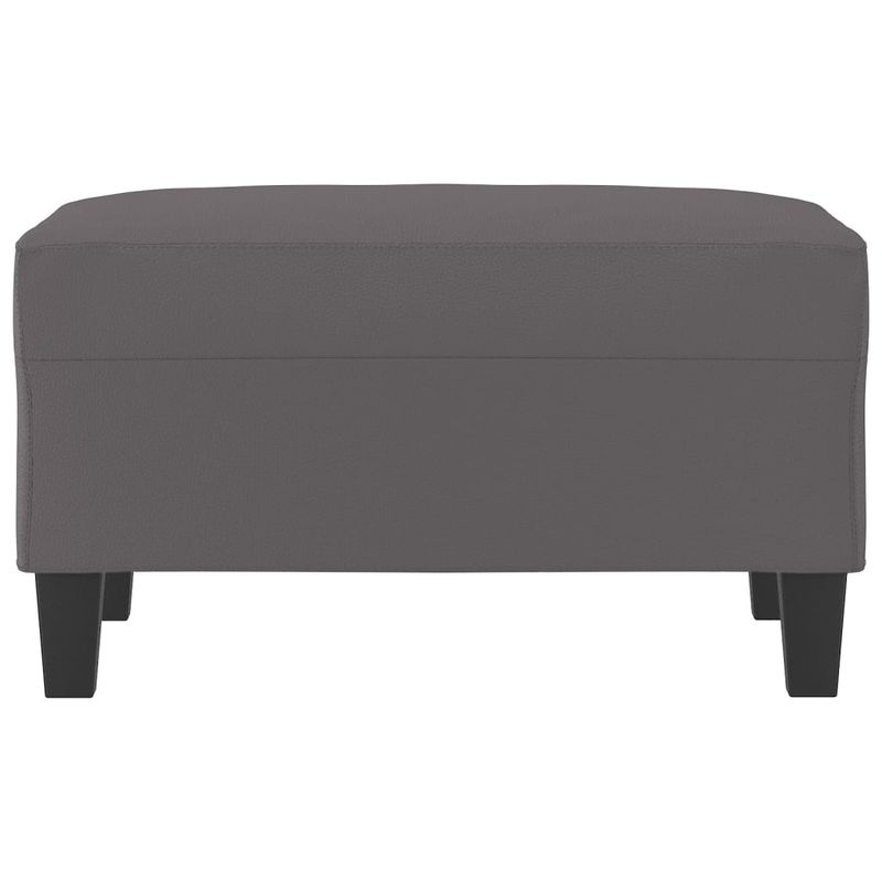 Casa si Gradina - Mobilier - Scaune si fotolii - Tabureti - Taburet, gri, 70x55x41 cm, piele ecologica - Infinity.ro