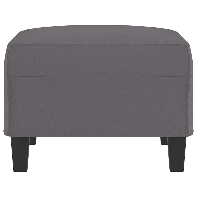 Casa si Gradina - Mobilier - Scaune si fotolii - Tabureti - Taburet, gri, 70x55x41 cm, piele ecologica - Infinity.ro