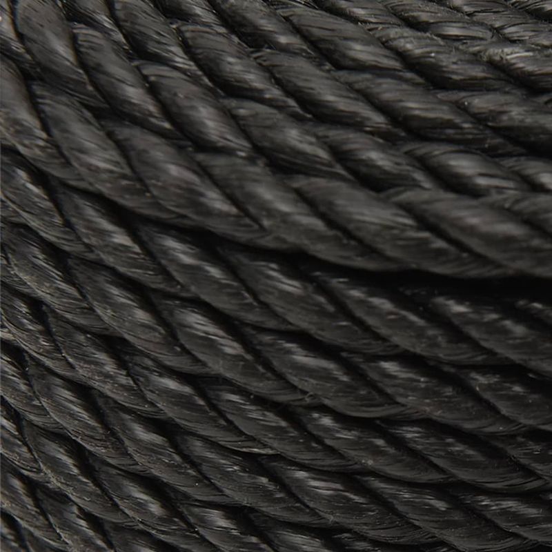 Casa si Gradina - Constructii - Feronerie si accesorii - Sfoara si lanturi - Franghie de lucru, negru, 20 mm, 100 m, polipropilena - Infinity.ro