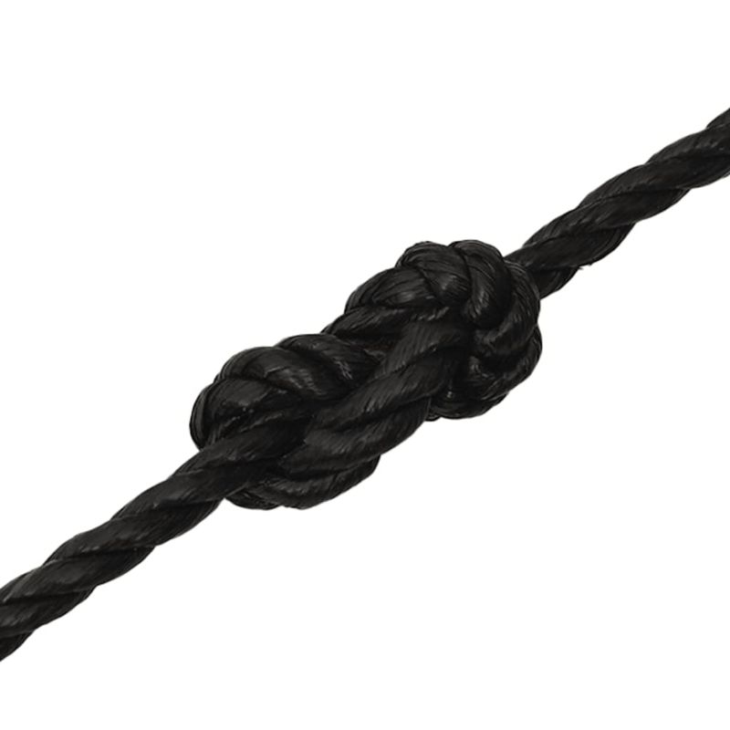 Casa si Gradina - Constructii - Feronerie si accesorii - Sfoara si lanturi - Franghie de lucru, negru, 20 mm, 100 m, polipropilena - Infinity.ro