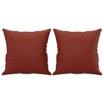 Casa si Gradina - Textile si covoare - Perne si pilote - Perne decorative - Perne decorative, 2 buc., rosu vin, 40x40 cm, piele ecologica - Infinity.ro