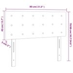 Casa si Gradina - Mobilier - Paturi si accesorii - Accesorii paturi - Tablie de pat, albastru inchis, 80x5x78/88 cm, catifea - Infinity.ro