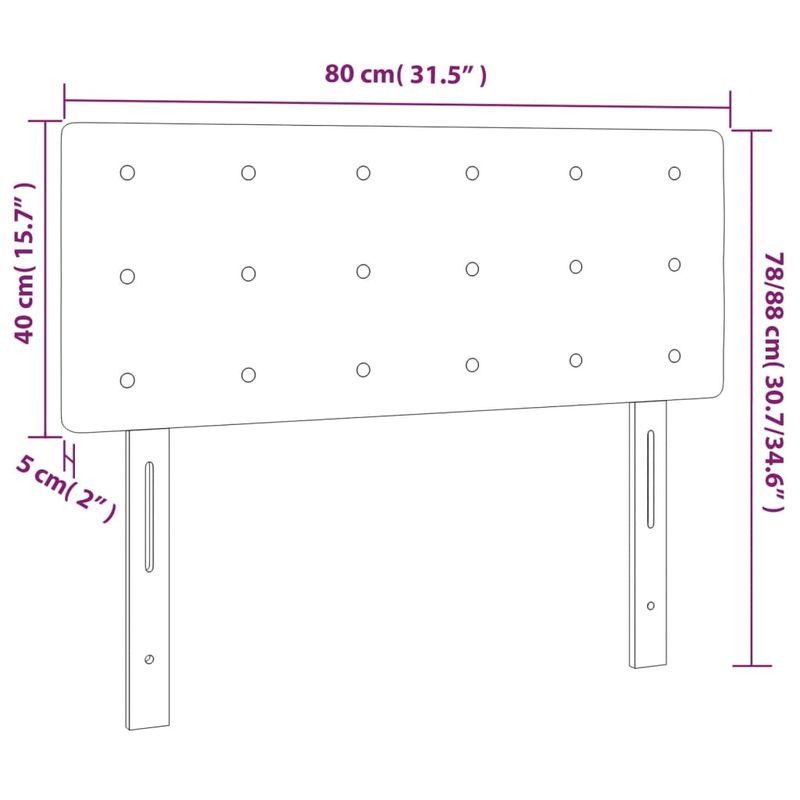 Casa si Gradina - Mobilier - Paturi si accesorii - Accesorii paturi - Tablie de pat, albastru inchis, 80x5x78/88 cm, catifea - Infinity.ro