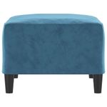 Casa si Gradina - Mobilier - Scaune si fotolii - Tabureti - Taburet, albastru, 70x55x41 cm, catifea - Infinity.ro