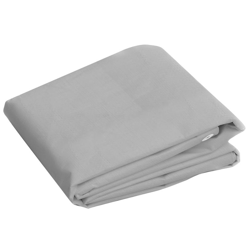 Casa si Gradina - Gradina si terasa - Umbrele si pavilioane - Pavilioane - Prelata 260 g/m², gri, 6x6 m, HDPE - Infinity.ro