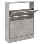 Casa si Gradina - Mobilier - Organizare si depozitare - Organizator incaltaminte - Pantofar, gri beton, 59x17x81 cm, lemn compozit - Infinity.ro