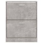 Casa si Gradina - Mobilier - Organizare si depozitare - Organizator incaltaminte - Pantofar, gri beton, 59x17x81 cm, lemn compozit - Infinity.ro