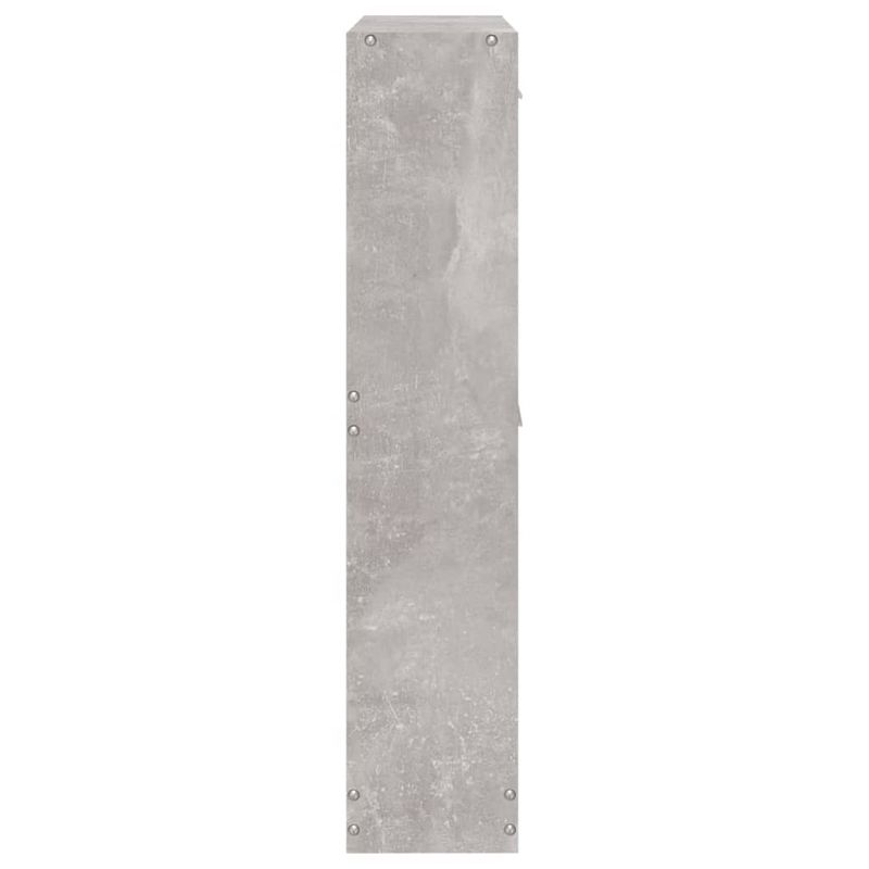 Casa si Gradina - Mobilier - Organizare si depozitare - Organizator incaltaminte - Pantofar, gri beton, 59x17x81 cm, lemn compozit - Infinity.ro