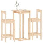 Casa si Gradina - Mobilier - Seturi de mobilier - Seturi bucatarie - Set mobilier de bar, 3 piese, lemn masiv de pin - Infinity.ro